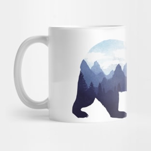 Dramabite Bear Double Exposure Grizzly Surreal Wildlife Animal Mug